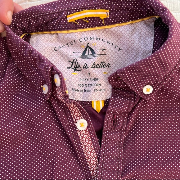 Cactus Community short sleeve button down - Picture 2 of 4